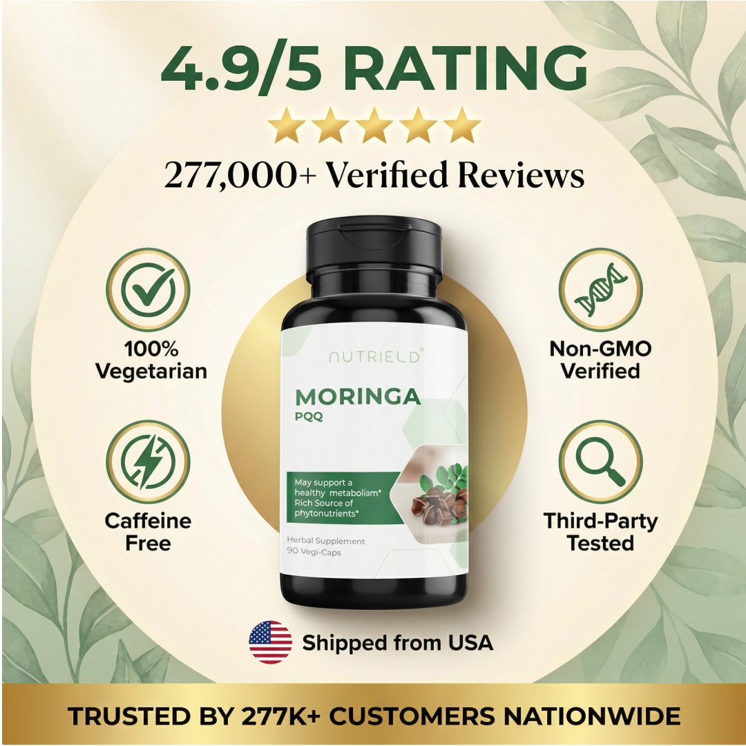 nuTRIELD Moringa + PQQ — Cellular Energy & Longevity Supplement